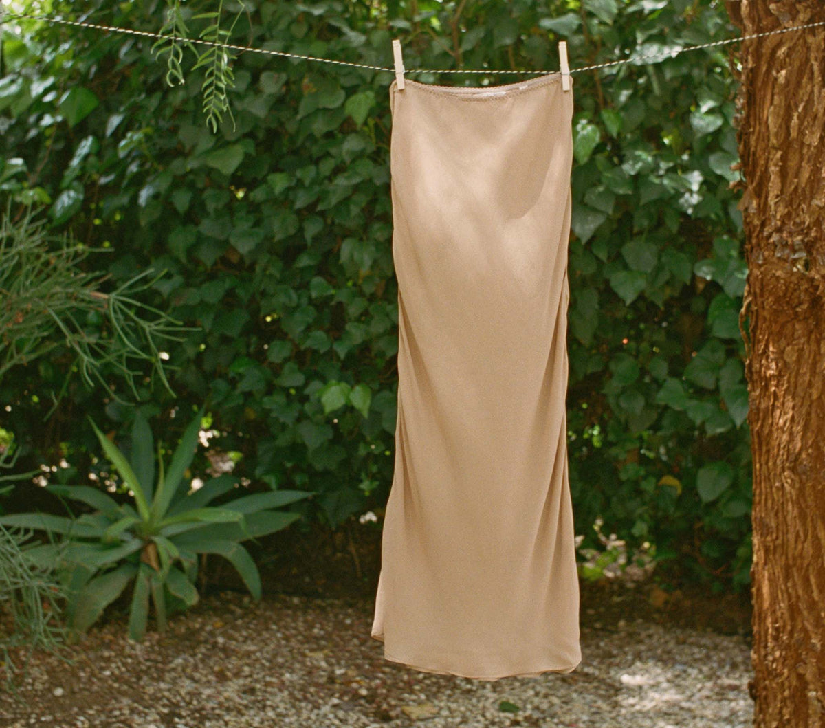 Long Skirt Slip in Sand Dollar - view 9