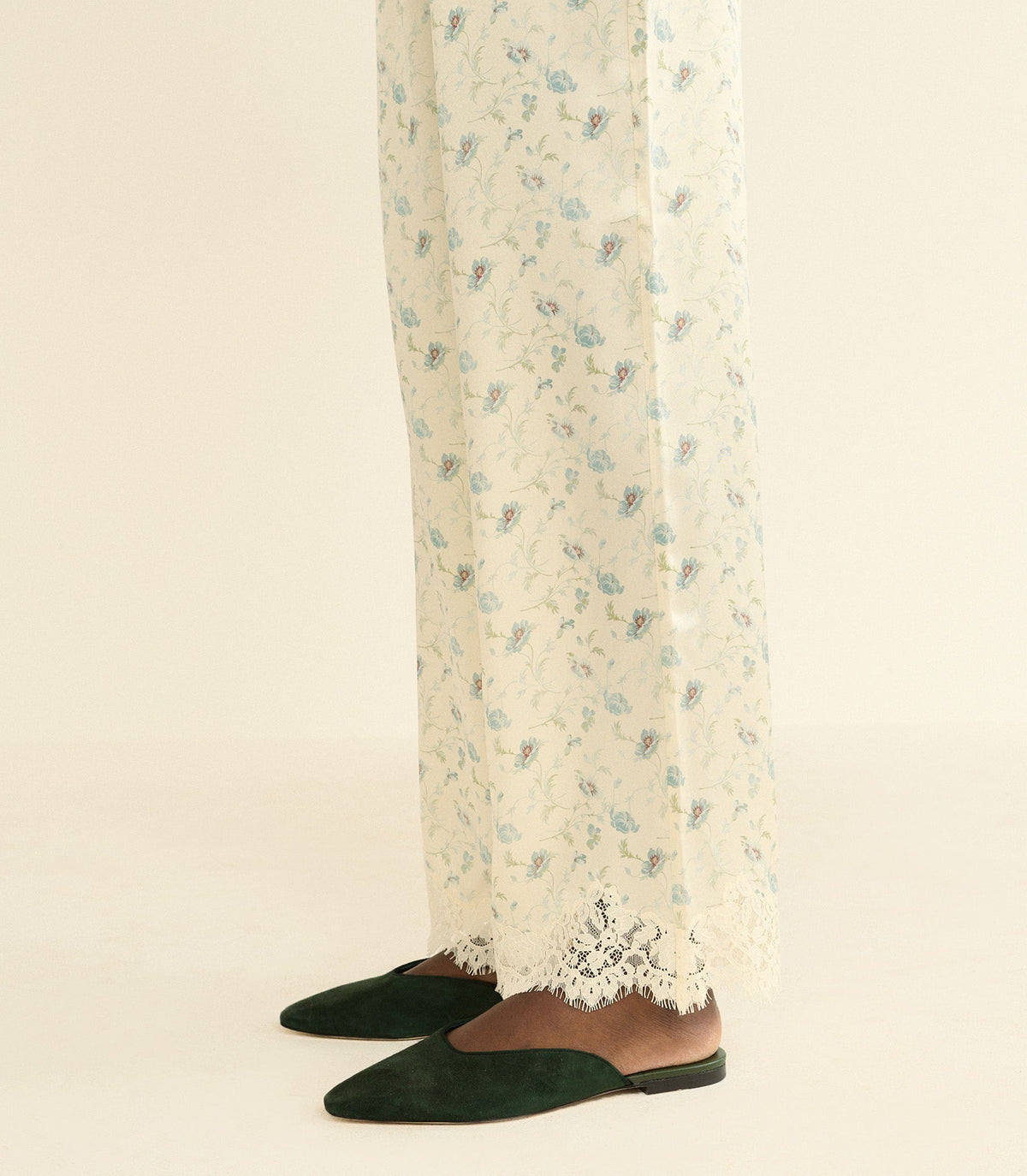 Adair Slide in Dark Pine Suede - view 2