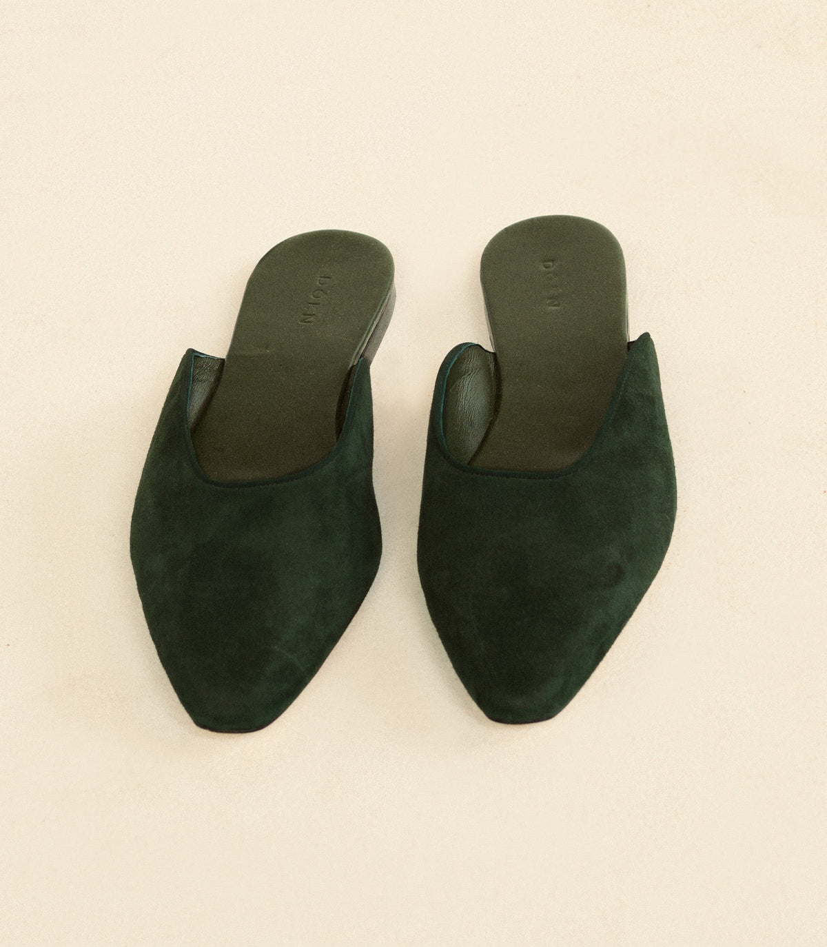 Adair Slide in Dark Pine Suede - view 7
