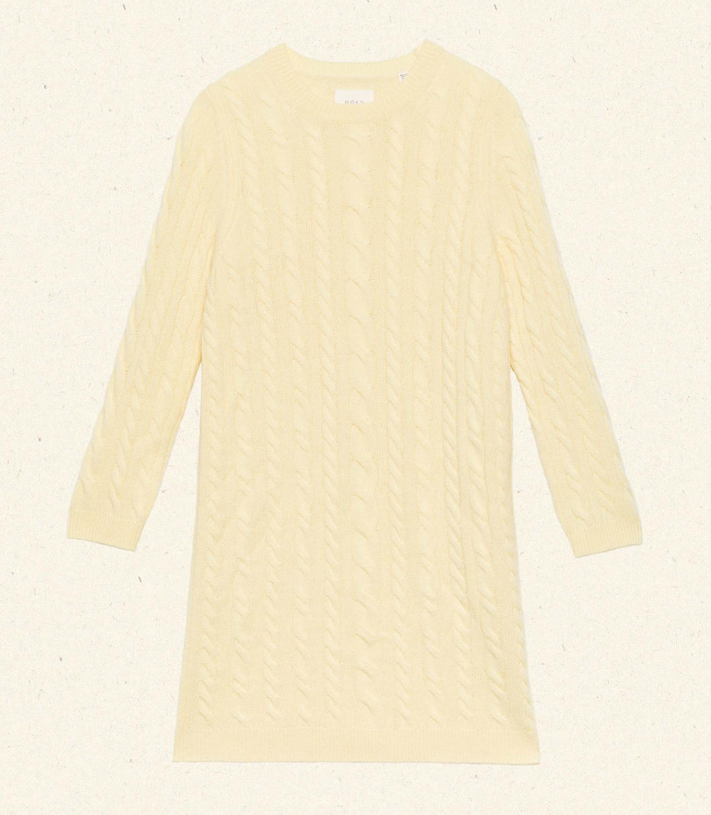 Alice Cashmere Dress in Buttercup - view 5