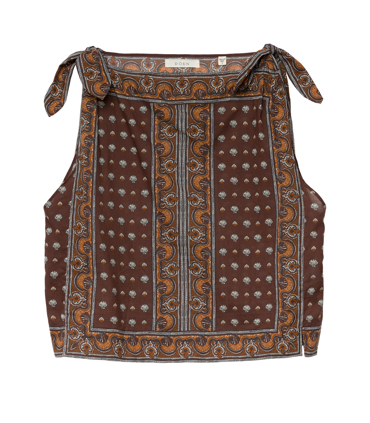 Amalia Top in Terre Foulard de la Mer - view 4