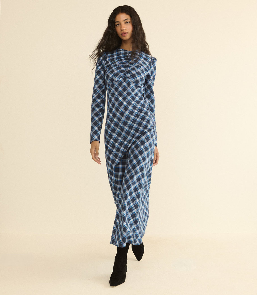 Begonia Dress in Valmont Plaid - view 3