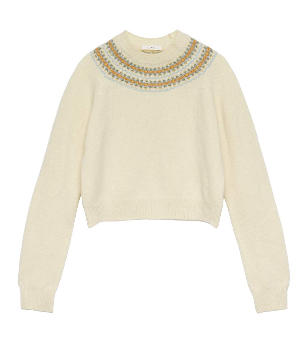 Boniface Sweater in Gateau Annecy Fair Isle - view 5
