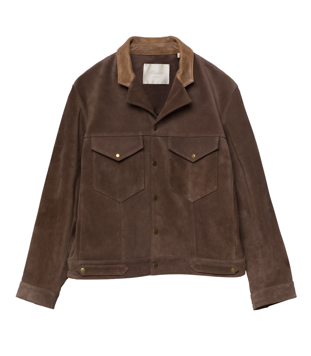 Carson Suede Jacket in Sable - view 10