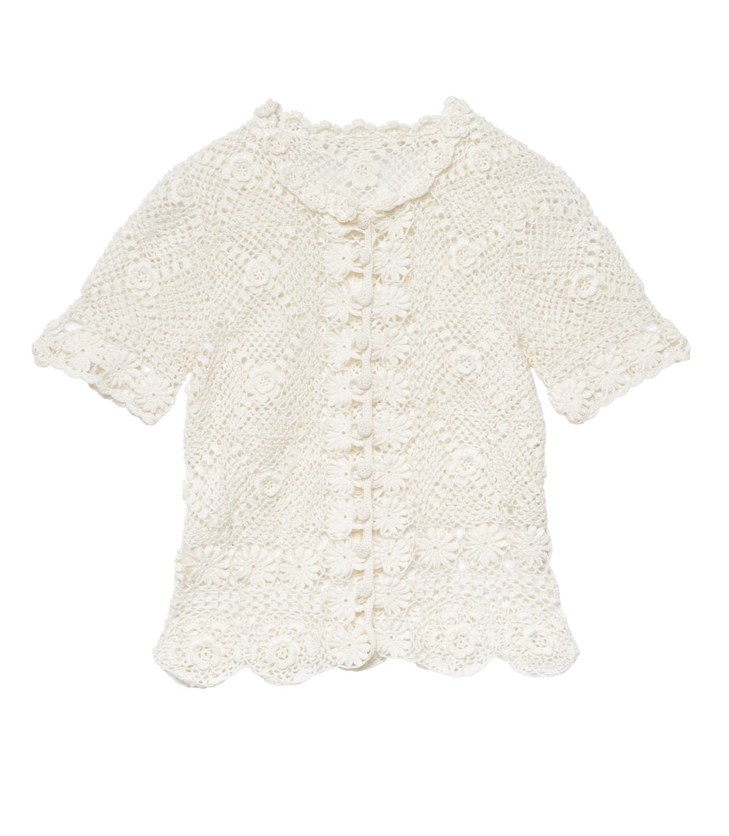 Chrysanthe Top in Pearl - view 7