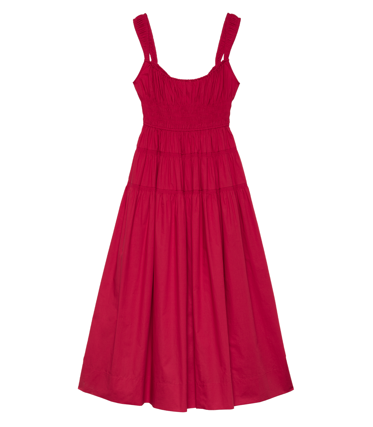 Clover Dress in Deep Tomato - view 6