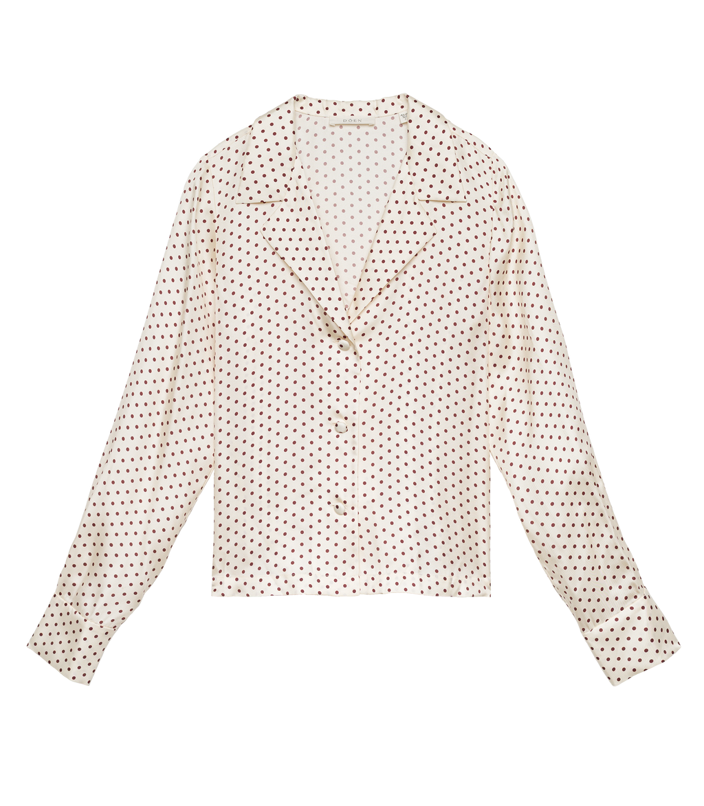 Elene Top in Crème Portia Dot - view 8