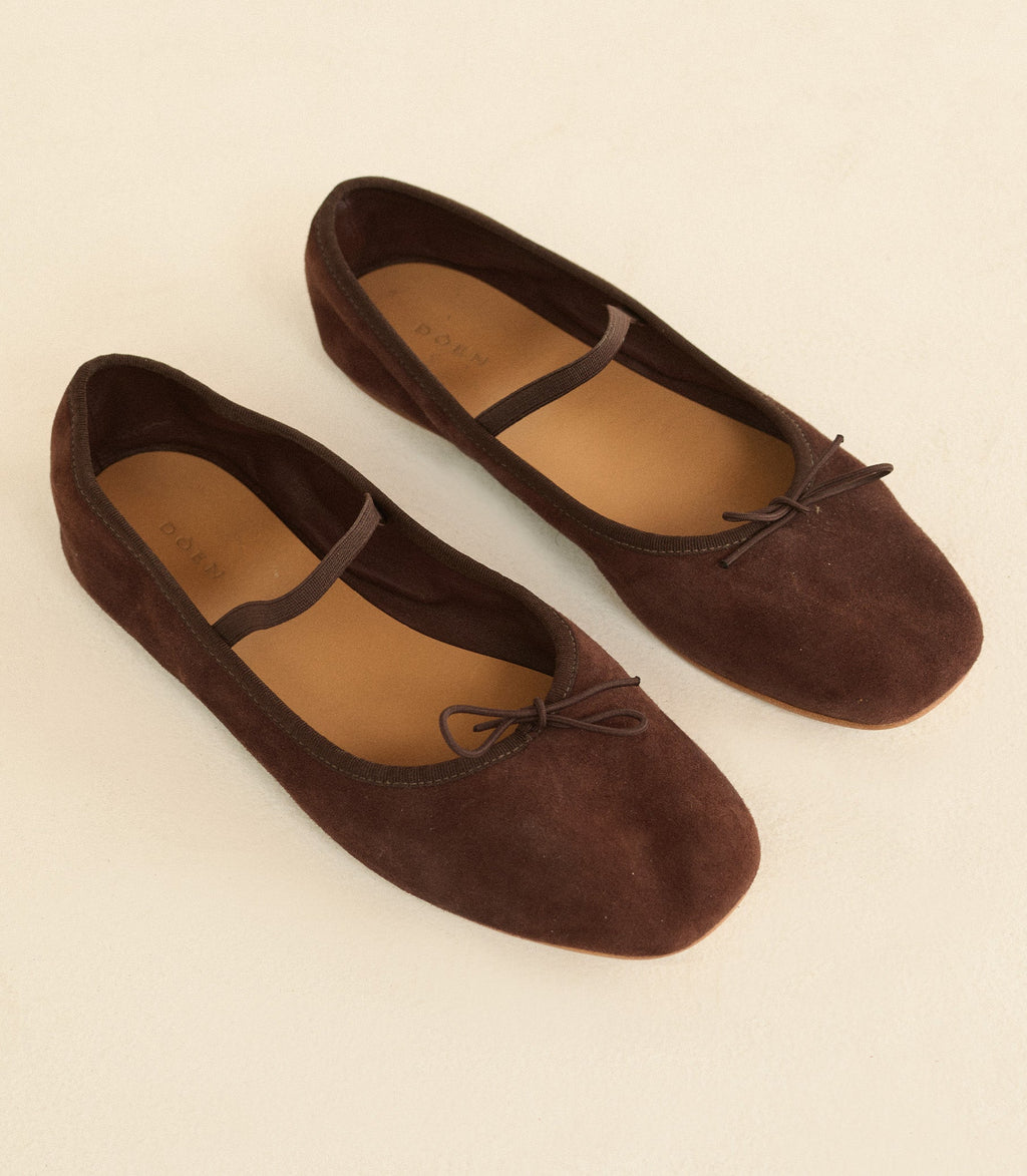 Eleni Mary Jane in Chocolate Suede - view 6