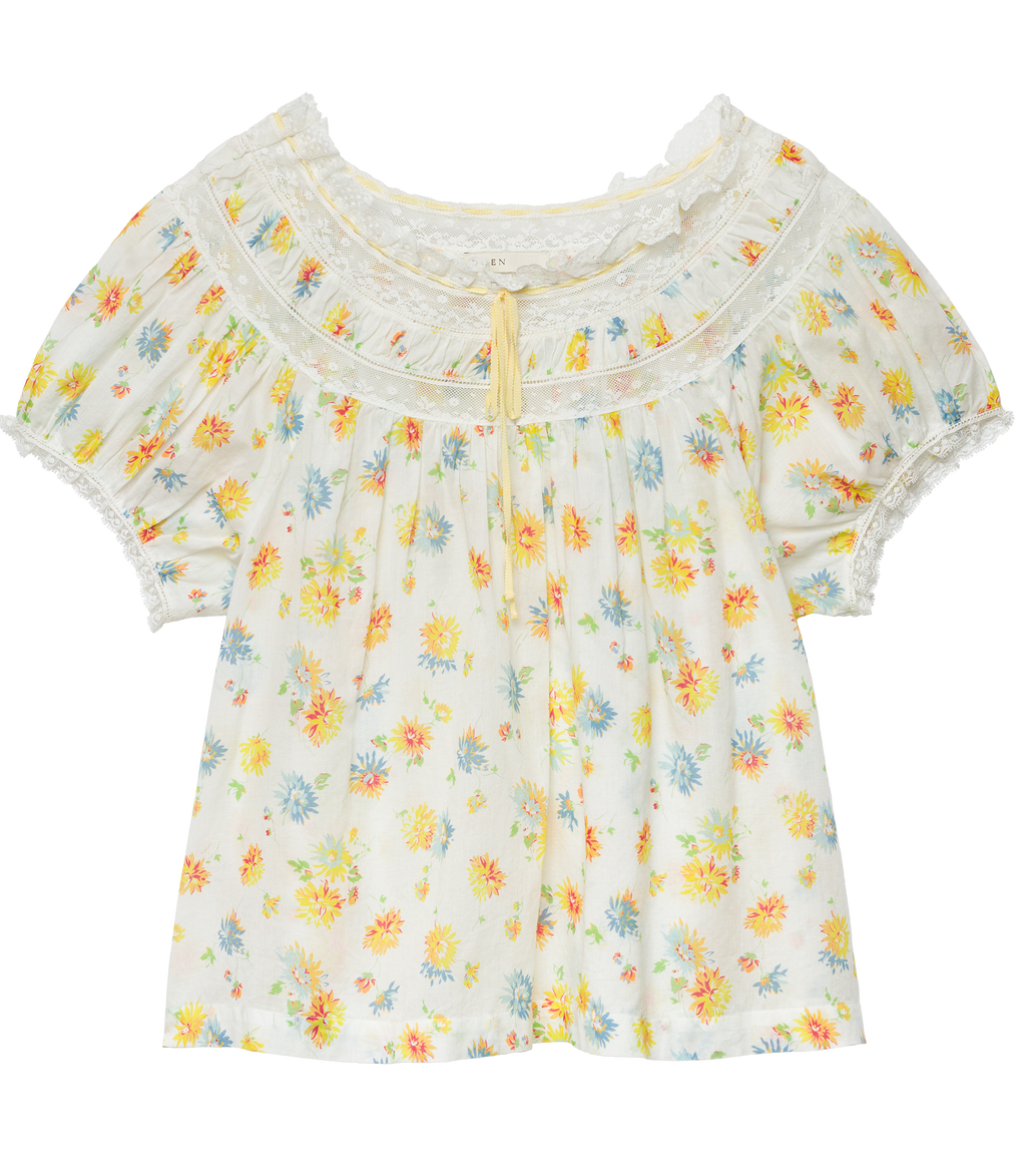 Emile Top in Dahlia Floral - view 5