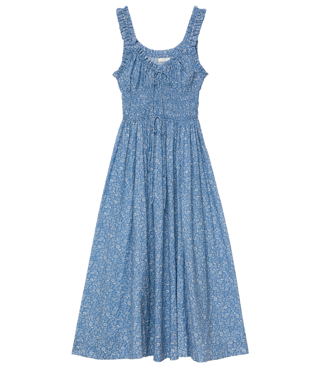 Emmaretta Dress in Blue Garden Bloom - view 6
