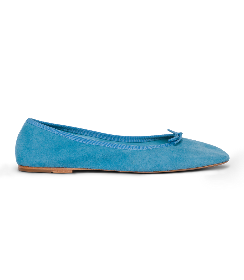 Fifi Ballet Flat in Piscine Suede - view 7