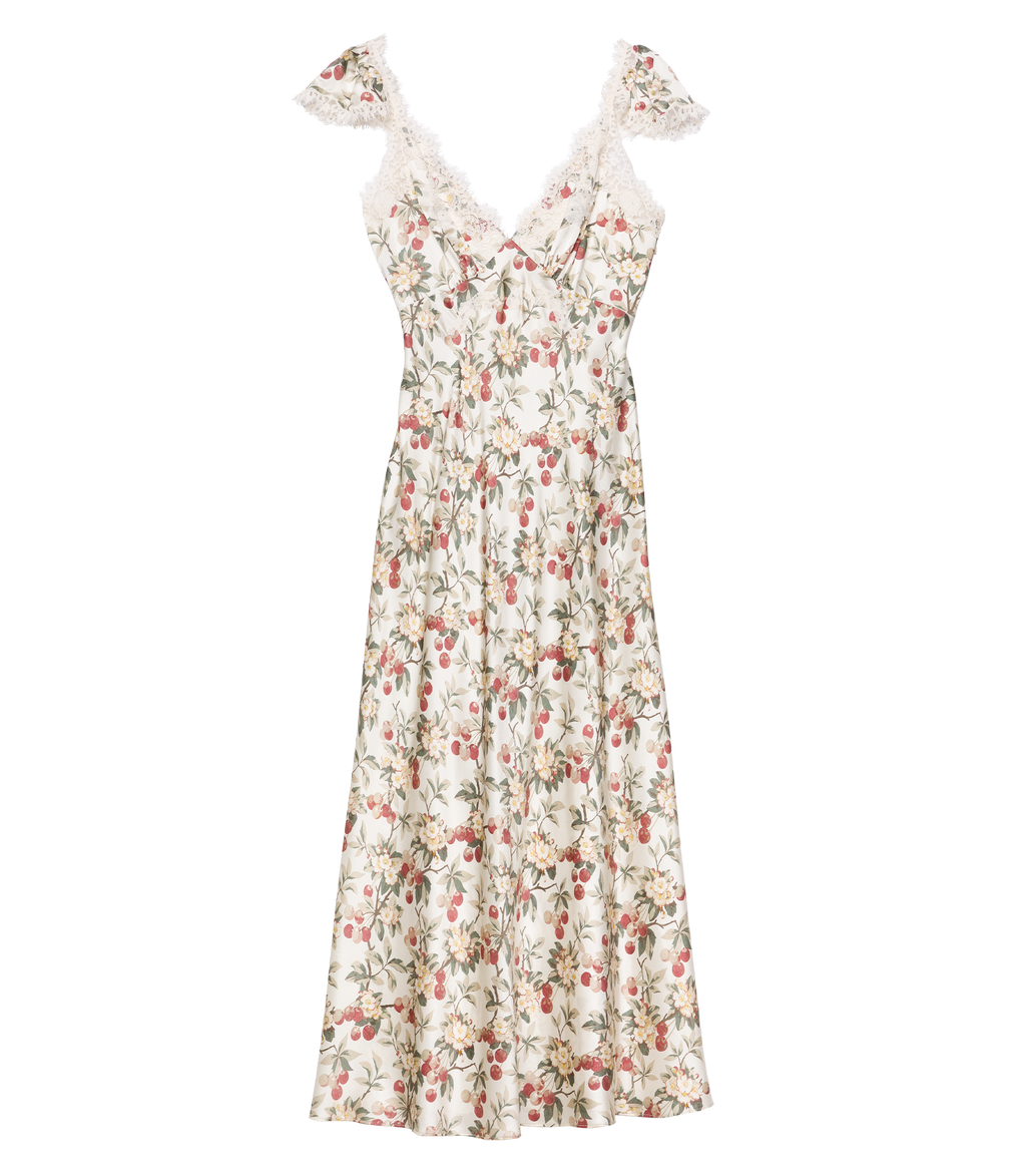 Fiona Dress in Cerise et Fleur - view 6