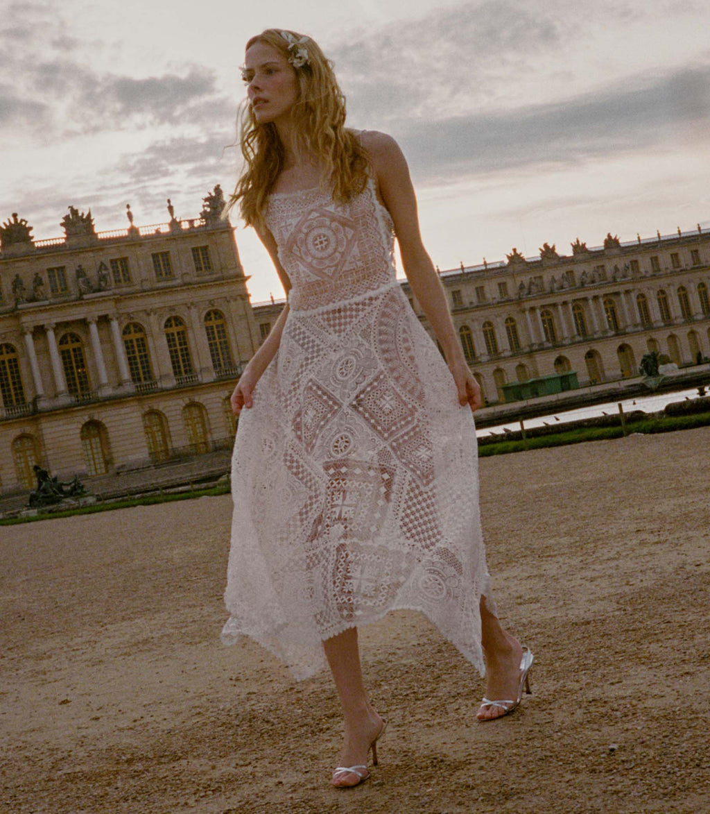 Handkerchief Anniversary Dress in Salt - view 6
