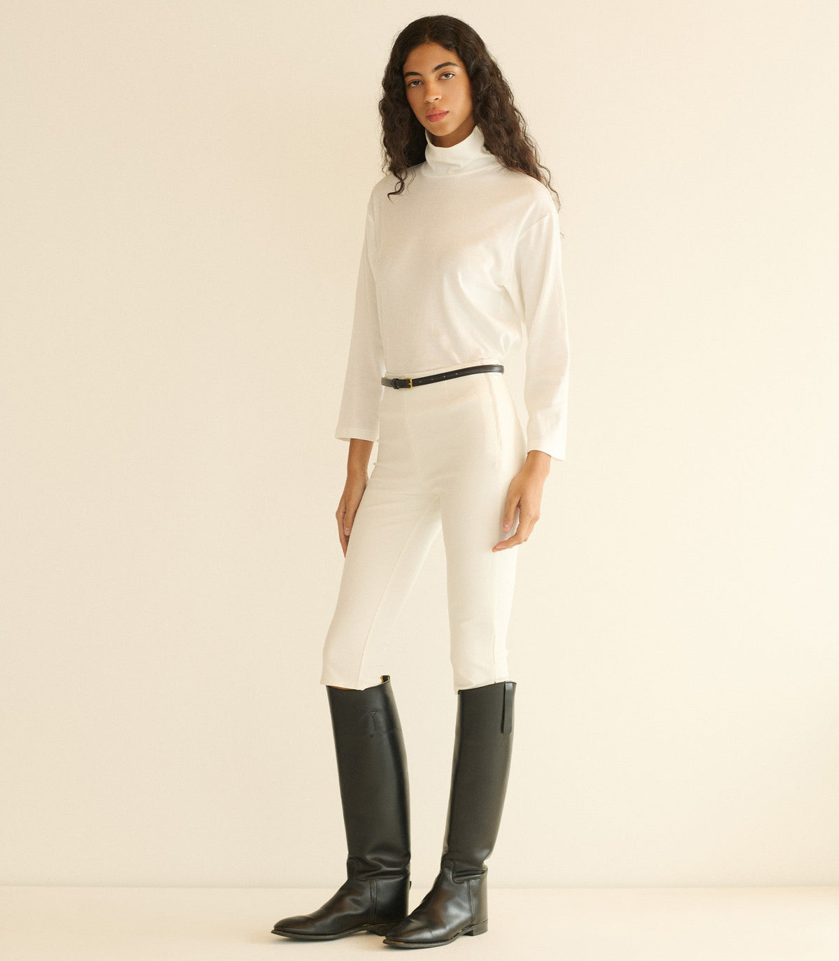 Hawthorn Turtleneck in Salt - view 5