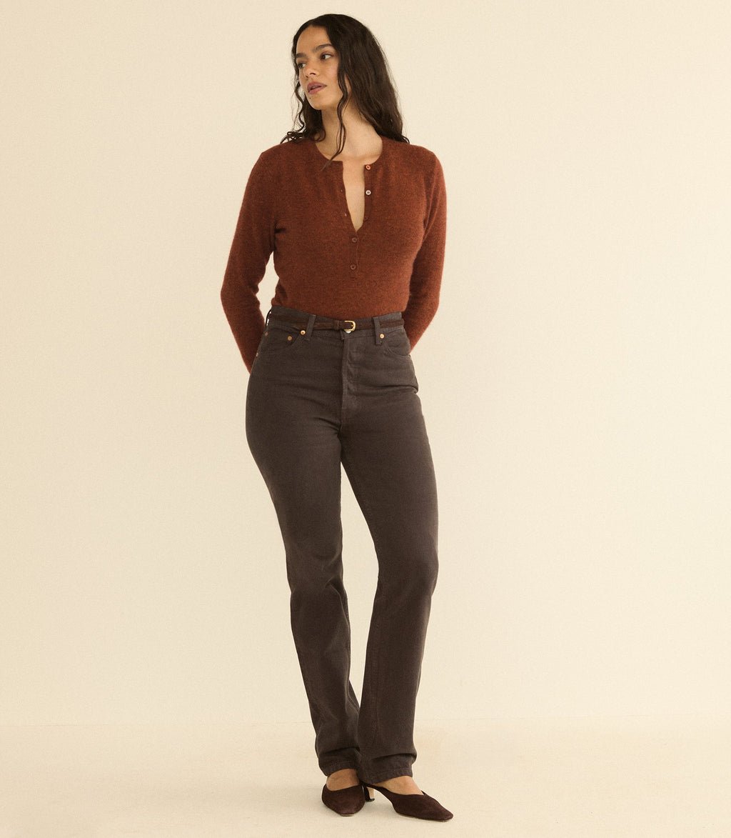 Ondine Jean in Equestrian Brown Wash - view 6