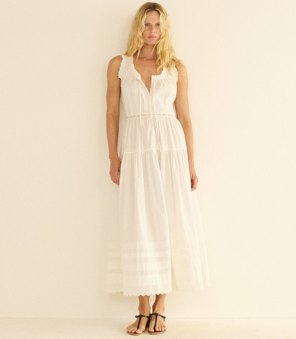Hortense Dress in Salt - view 4
