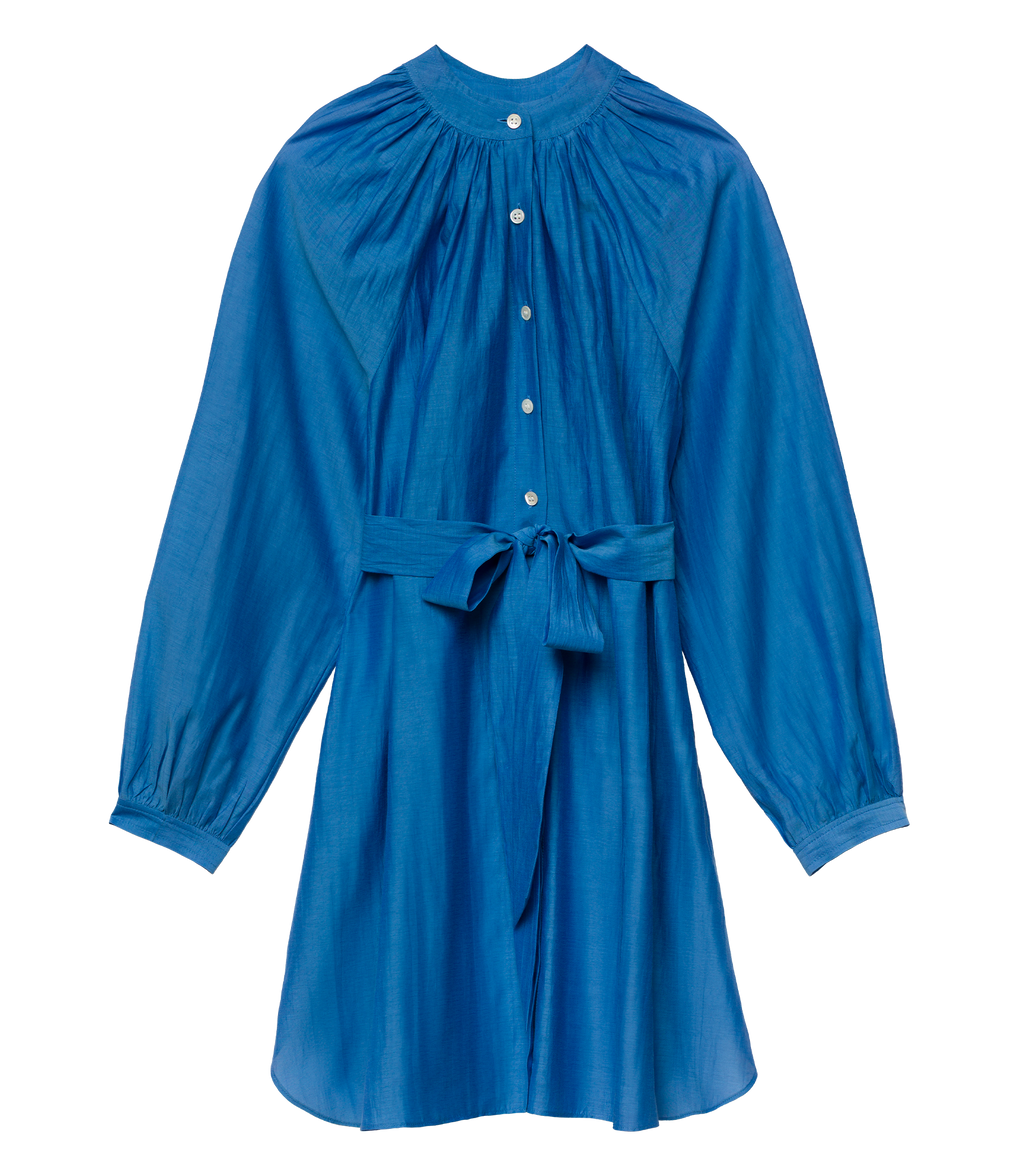 Juliet Tunic Dress in Santorini Blue - view 10