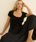 Lara Tee in Black - view 1