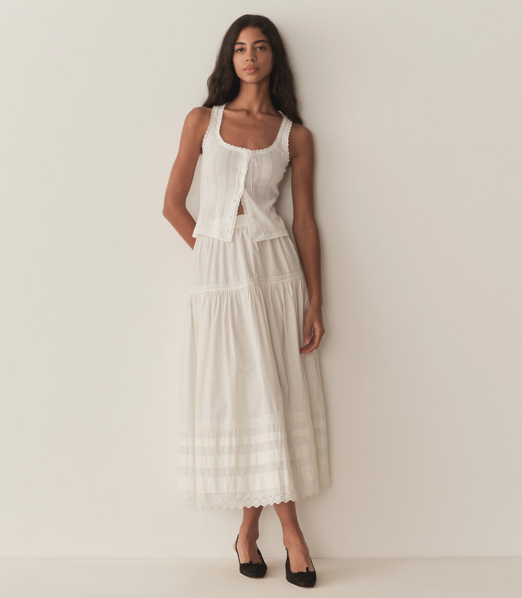 Lois Tank in Salt Quelle Jolie Pointelle - view 7