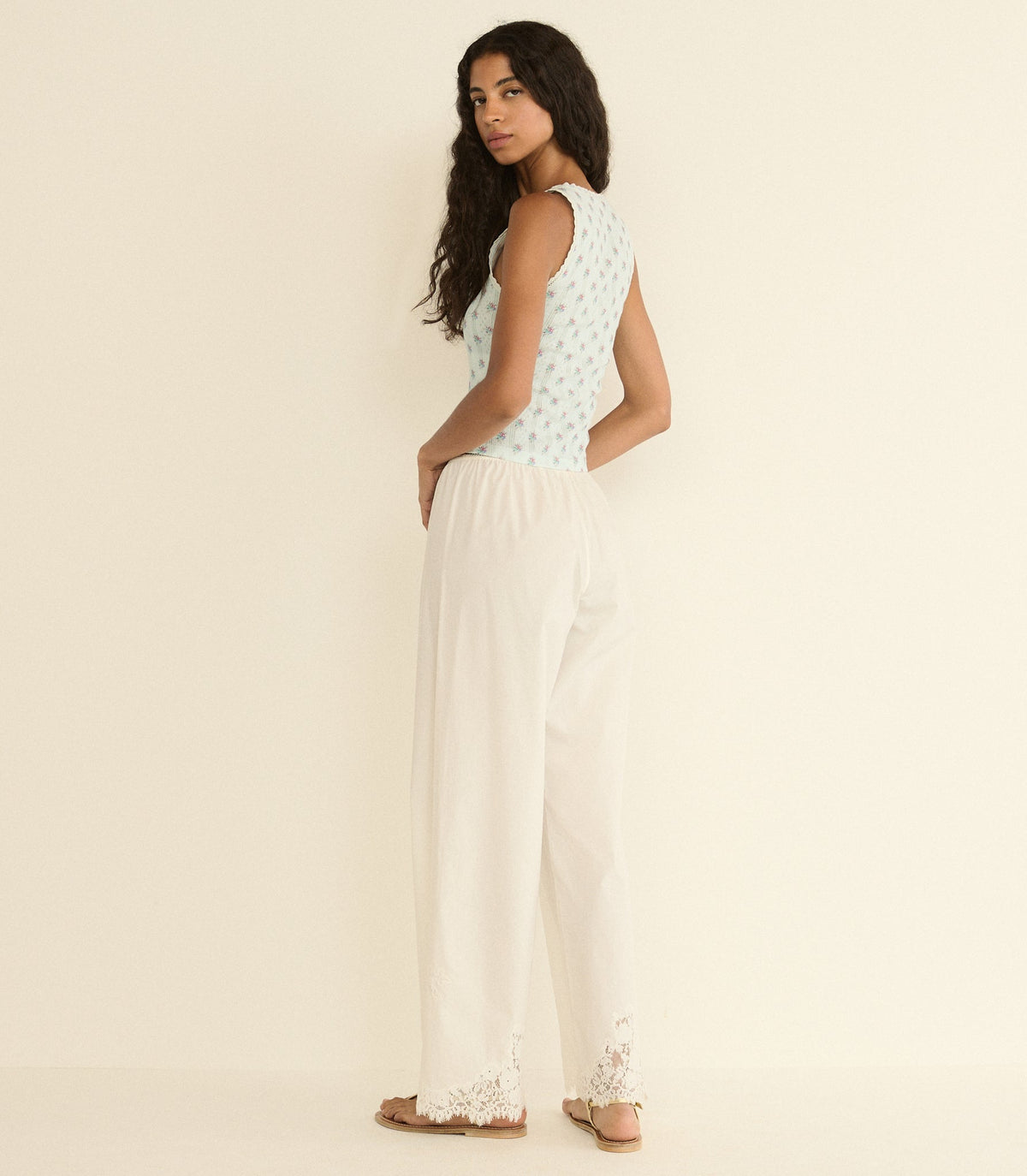 Lois Tank in Sky Petit Posy Calico - view 5
