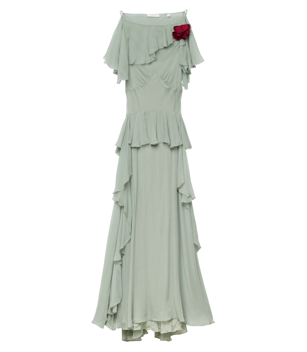 Nelida Dress in Green Jasper - view 8