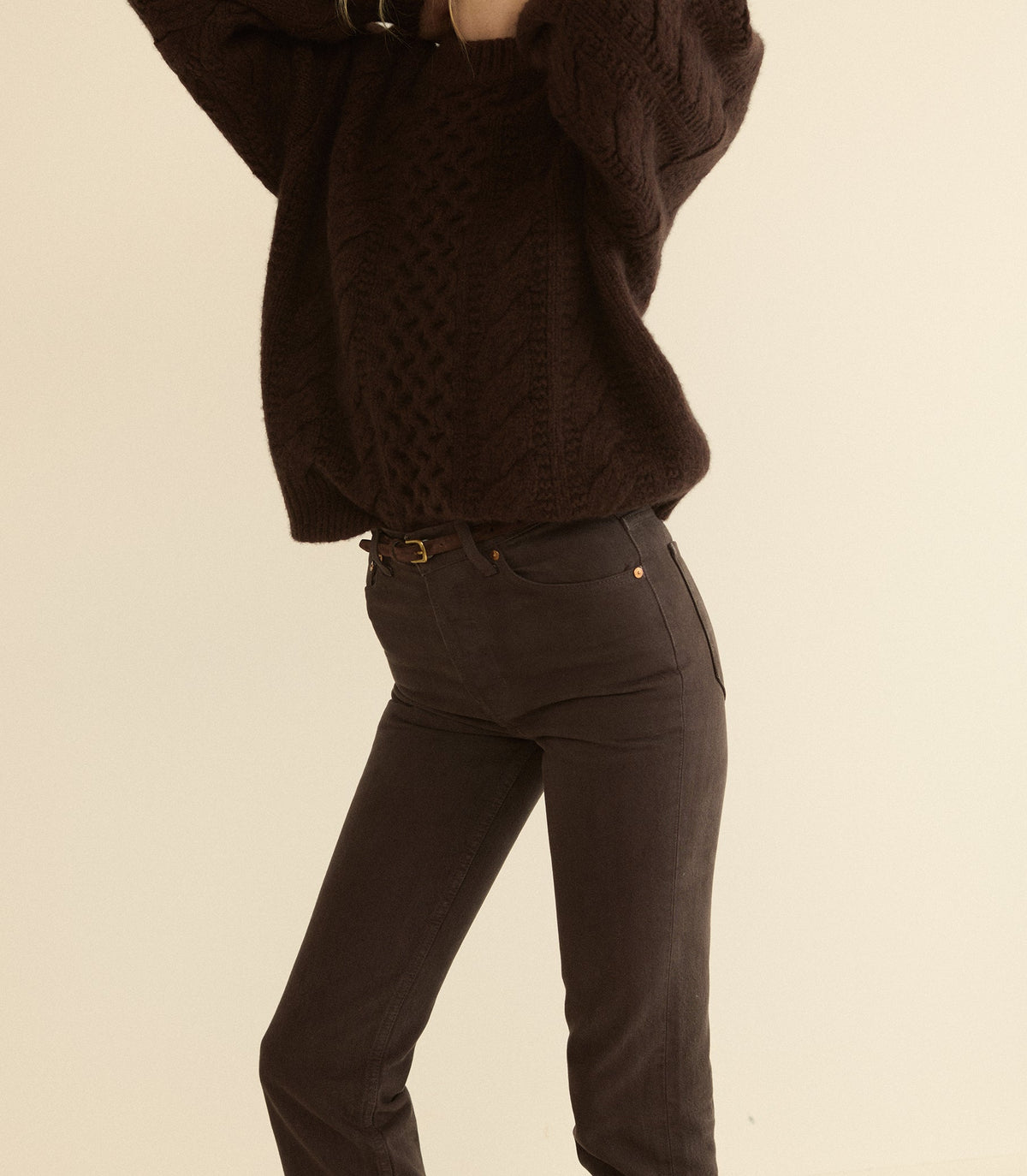 Ondine Jean in Equestrian Brown Wash - view 1