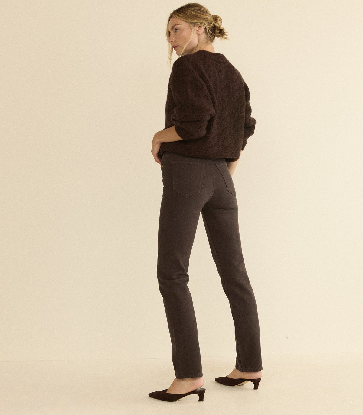 Ondine Jean in Equestrian Brown Wash - view 3