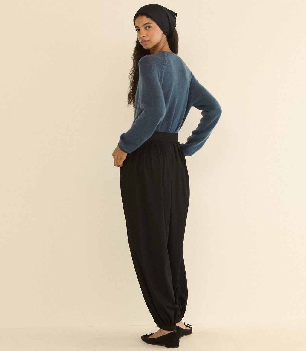 Peroline Cashmere Cardigan in Blue Stone - view 5