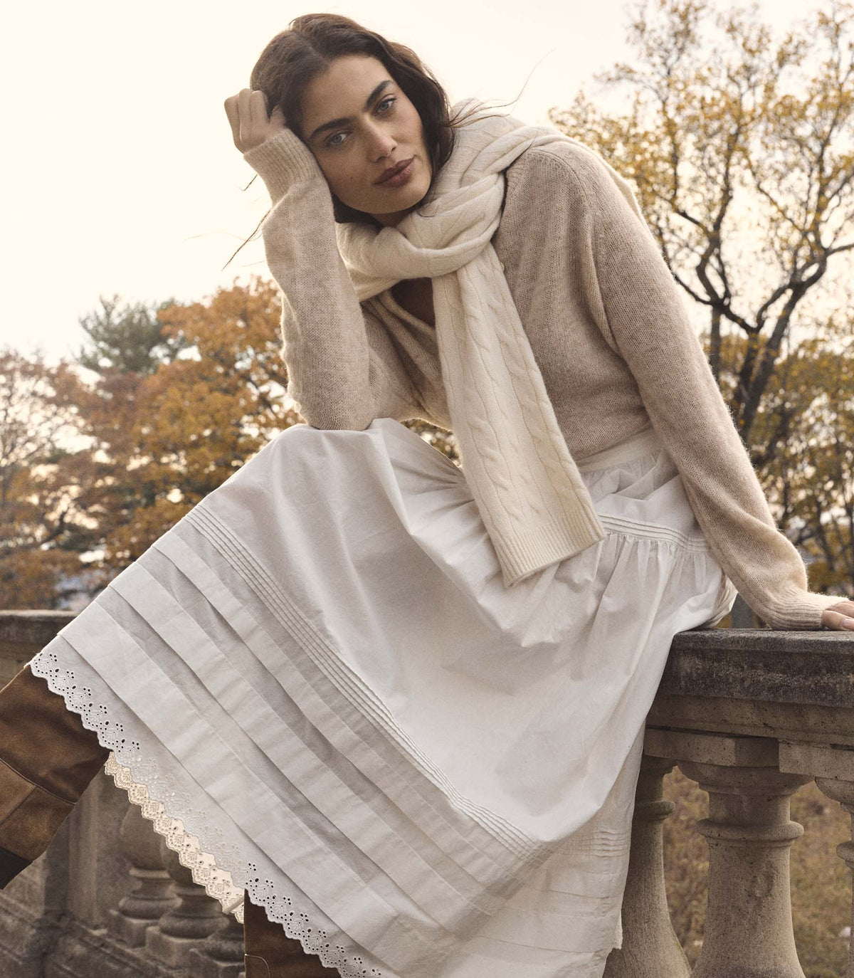 Petra Cardigan in Hazelnut Creme - view 6
