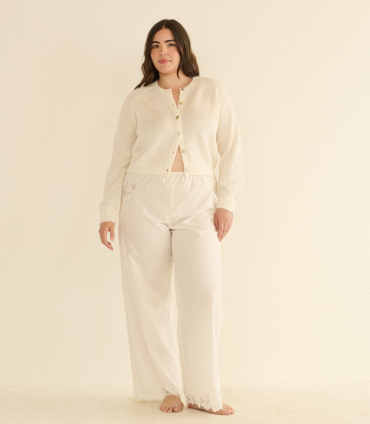 Petra Cardigan in Ivory - view 6