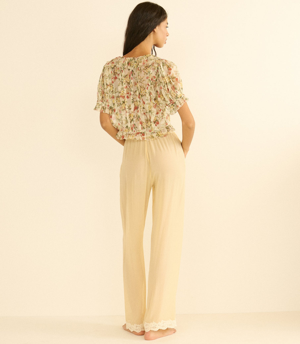 Salona Top in Cerise et Fleur - view 4