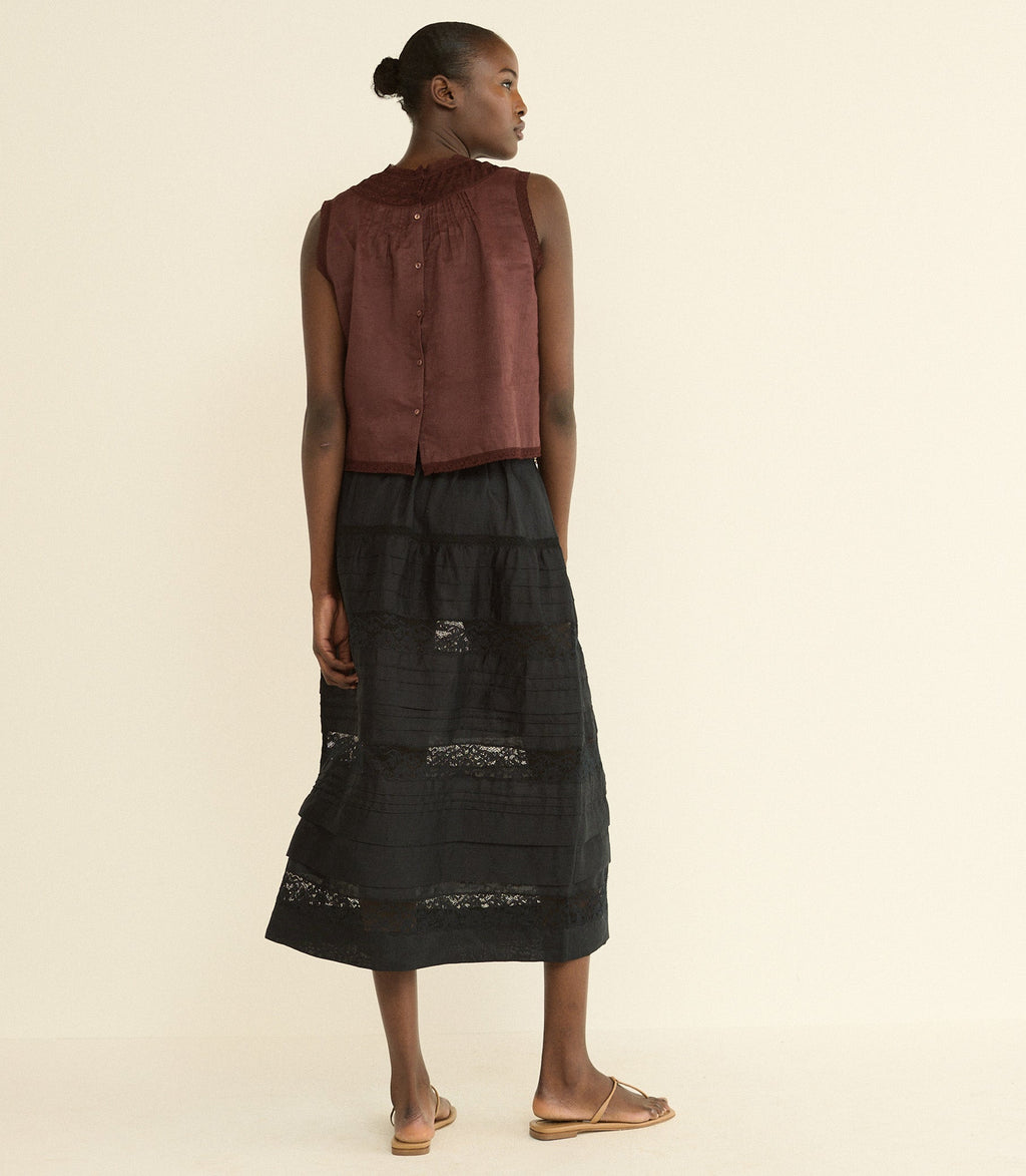 Sidra Skirt in Black - view 6