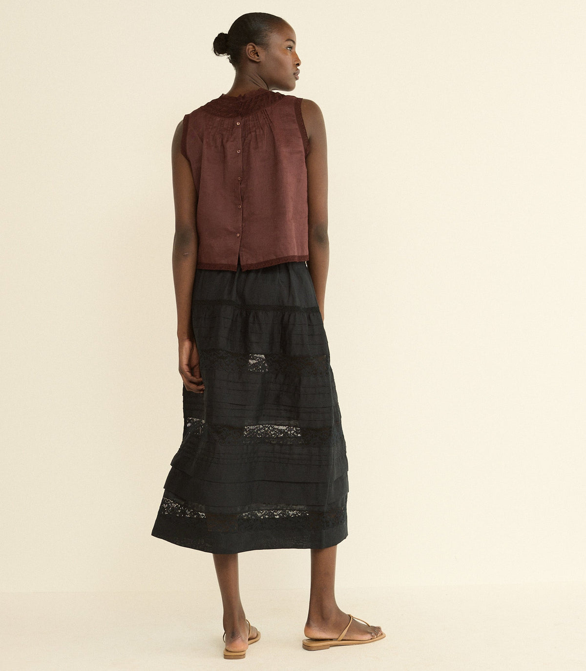 Sidra Skirt in Black - view 6