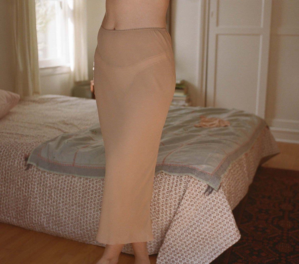 Long Skirt Slip in Sand Dollar - view 5