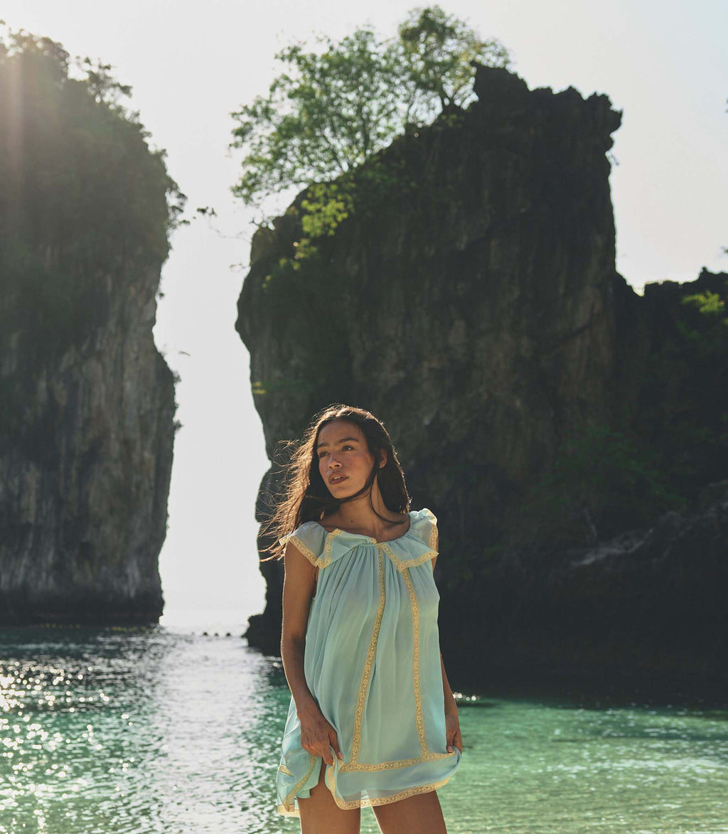 Suzette Dress in Pale Wisteria - view 6