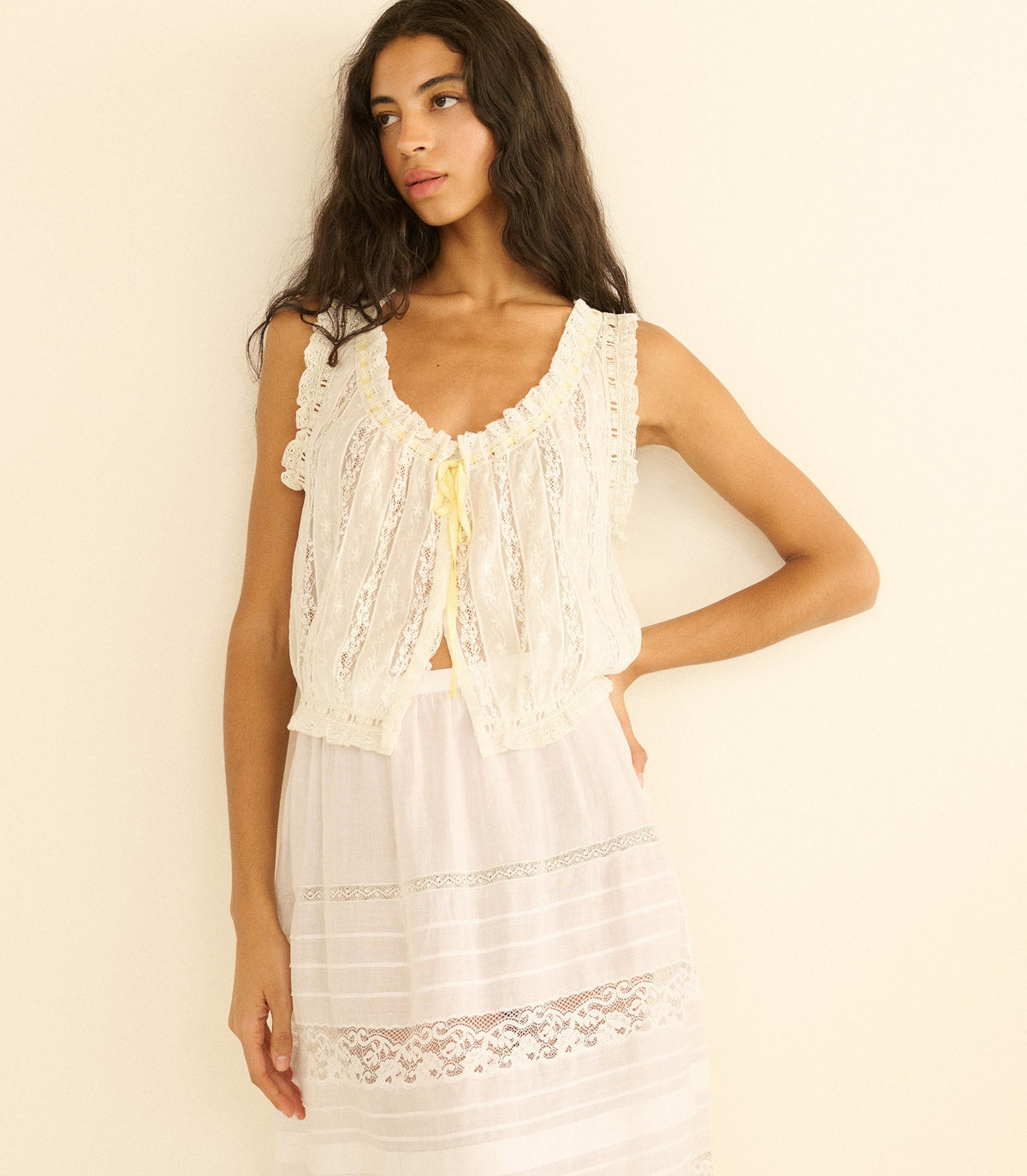 Vetiver Top in Salt - view 3